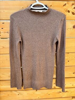 Nude Lucy Ribbed Mock Neck Sweater